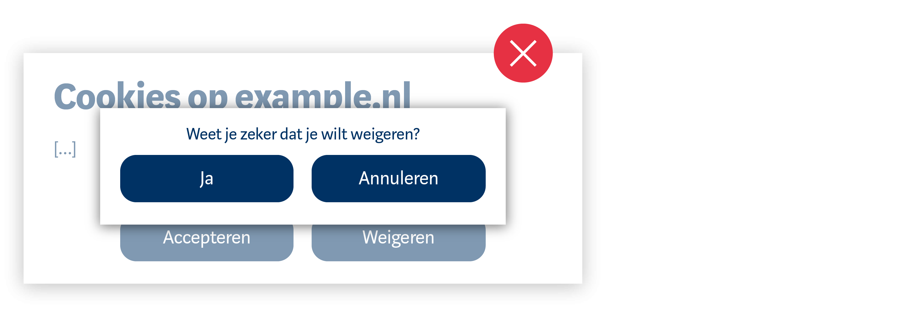 Fout voorbeeld: laat iemand niet extra klikken