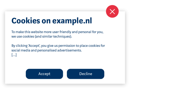 Cookie banner_Provide information about the (type of) personal data and for what purposes they are processed_3